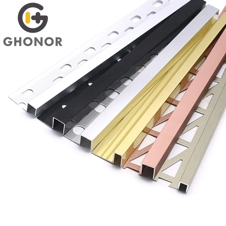 aluminum profile for tile edging trims